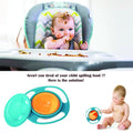 Toddler using a 360 rotating gyro bowl